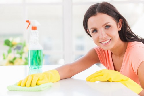 Communal entrance cleaning in a N1 residential building