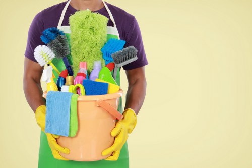 Professional cleaners maintaining a spotless interior space