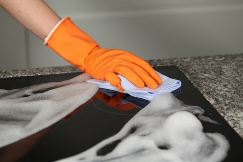 Cleaning and recycling operations with sustainable waste handling