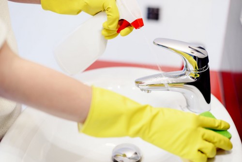 Specialist curtain cleaning process for a North London property