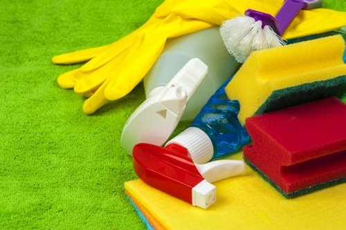 Professional cleaning of kitchen and bathroom areas in a North London short-let property