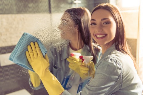 Local cleaners preparing a new home in N1 for occupancy