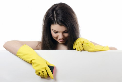 Detailed cleaning of a modern room with organized surfaces